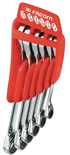 Facom 65.JP6PF Lot de 6 clés polygonales à cliquet