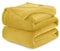 WAVVE Kuscheldecke Flauschig Decke Fleecedecke - Sofadecke 150x200 cm Warm Wohndecke Couchdecke, Gelb Decke Weich Sofaüberwurf XL