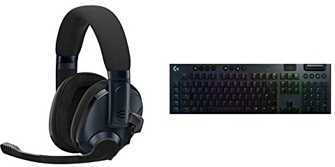 EPOS H3Pro Hybrid PC Gaming Headset mit Mikrofon - Geräuschunterdrückung - Anpassbar & Logitech G915 Lightspeed kabellose mechanische Gaming-Tastatur, Deutsches QWERTZ-Layout