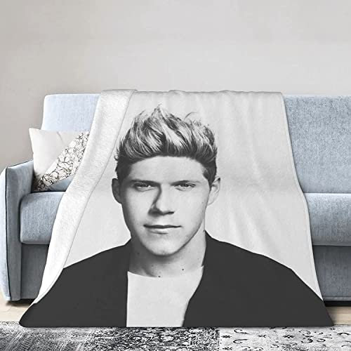 Fleecedecke für Sofa, Camping, superweich, leicht, gemütlich, luxuriös, Flanell-Bettdecke, Niall Singer Horan, flauschig, Plüsch, Couchdecke, Überwurf, 125 cm x 100 cm