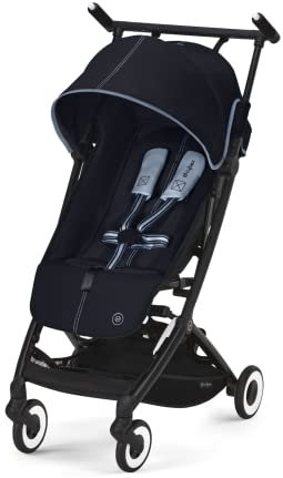 CYBEX Gold LIBELLE Stroller With One-Pull Harness, From Approx. 6 Months to Approx. 4 Years (Max. 22 kg), Ultra Lightweight (6 kg), Ocean Blue