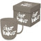 ReWu Becher Tasse aus Porzellan Ciao Kakao Geschenkverpackung Henkelbecher Kaffebecher Trinkbecher Mug 0,4L