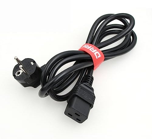 DRRI Europe Schuko Plug CEE 7-7 Plug 16A 250V to IEC 60320 C19 Power Cord for Servers | PDU| PC Computers| Monitors