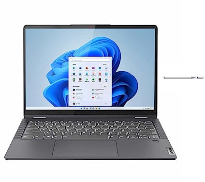 Lenovo Flex 5 Écran tactile 2 en 1 14 | Processeur Intel Core i5-1235U | RAM 16 Go | SSD 512 Go | Carte graphique Intel Iris Xe | Clavier rétroéclairé | Lecteur d'empreintes digitales | Windows 11