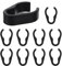 Milisten 10pcs Mic Cable Clips 15mm Microphone Stand Cable Clips Universal Plastic Microphone Cable Holders Clamp Boom Pole Cable Clips