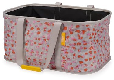 Joseph Joseph Hold-All - zusammenklappbare 35L Wäschekorb Tasche, strapazierfähiges Gewebe, feuchtigkeitsbeständig, Pfirsichblüte