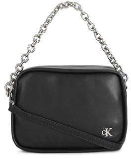 Calvin Klein Damen Micro Mono Chain Camera BAG18 Tasche, schwarzes