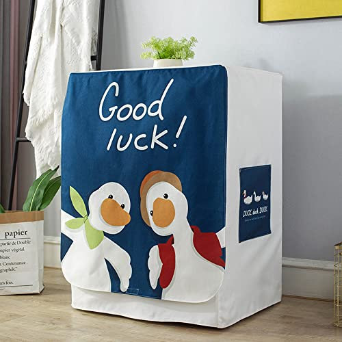 AuLYn Washing Machine Cover Waterproof Washing Machine Dryer Lid for Front Load Washer Protection-HW-,Width 60*thickness 60*height 85cm