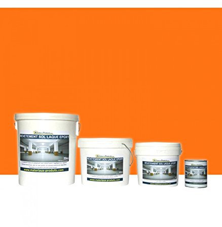 MATPRO - Peinture Laque Epoxy Sol & Mur - Sans Solvant, Auto-Lissant - pour Supports Intérieurs Horizontaux, Travaux Neufs/Réparation - Miroir Orange - 2.5Kg