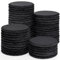 48 PCS Round Slate Coasters for Drinks, WEWINK PLUS 4 Inch Blank Black Stone Coasters Bulk with Anti-Scratch Backing for Laser Engraving, Home Decor, Bar,Wedding, Housewarming Gifts