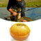 Smart Sonar Fischfinder, Tiefenskala, Fischdetektor, Wassertemperaturanzeige, gelbe Farbe