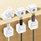 6 Pack Magnetic Cable Clips Cord Holder, Easy Secure Adhesive Cable Management, Cable Organizer Suitable for Office Desk, Car, Kitchen Wall, Desktop, Nightstand...