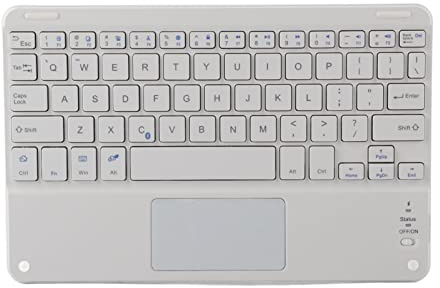 Wireless Blue Tooth Keyboard 9in, Ultra Slim and Compact with Touchpad Keyboard Full Size Stable Connection Keyboard