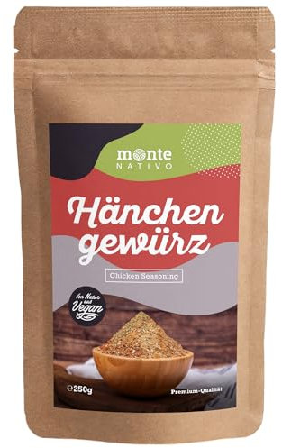 Chicken Seasoning Monte Nativo (250g) - Chicken Spice Mix - Gently dried and aromatic Spices ideal for Cooking and Seasoning