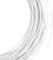OLYCRAFT 30m di Filo per Cappelleria Bianco Diametro 2mm Filo Floreale Bianco Filo per Cappelleria Morbido Rotondo Filo per Cappelleria Rivestito in Plastica Fili di Ferro per Forniture per Cucito