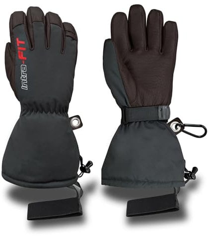 Intra-FIT Winterhandschuhe Skihandschuhe Wasserdicht Warme Winddicht Handschuhe Herren Damen für Skifahren, Snowboarden, Eisklettern, Schneeschaufeln, Camping, Wintersport