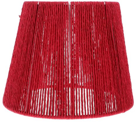 Uonlytech Cache-plafonnier Tissé Main Abat-jour Corde De Papier Décoration Pour Plafonnier Intérieur