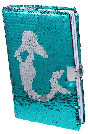 ifundom Quaderno Con Serratura Per Studenti - Diario Con Paillettes E Copertina Glitterata Perfetto Per Le Ragazze