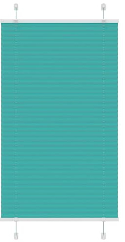 vidaXL Plissee Petrolgrün 75x150 cm Stoffbreite 74,4 cm Polyester