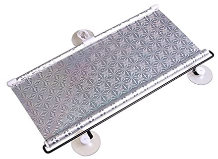 CHILDWEET Persianas Enrollables Parasol y Aislamiento Térmico para Coche y Ventanas Cortinas Retráctiles Protector Solar Plateadas