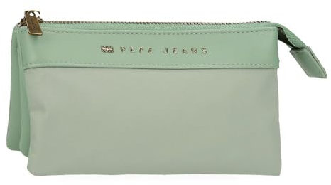 Pepe jeans Morgan Porte-Monnaie Vert 17,5 x 9,5 x 2 cm Polyester avec détails en Cuir synthétique by Joumma Bags, Vert, Talla única, Porte-Monnaie
