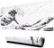 Générique Tapis de Souris Gaming XXL, Design Vague de Kanagawa, Noir et Blanc, Surface Antidérapante
