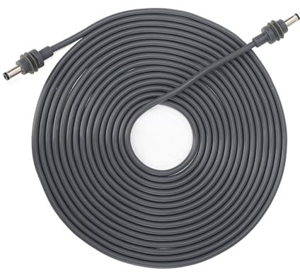 EVTSCAN Satelliten -DC -Netzkabel 18AWG Kupferleiter Gummi -Gehäuse IP68 Wasser DC -Stromkabel für Mini (5m/16.4FT)