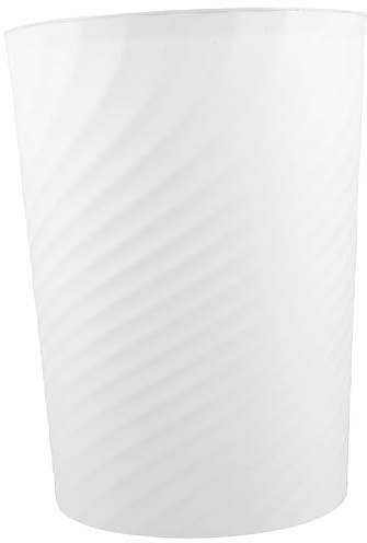 VILLFUL Poubelle avec Anneau de Pression Corbeille à Papier Plastique Utilisation Domestique Bureau Salle de Bain 30L