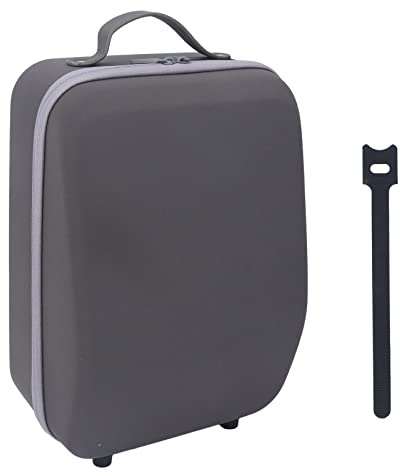 Shuoshenm Hartschalen-Tragetasche für PS VR2, tragbare Reise-Schutzbox, stoßfeste Aufbewahrungstasche mit Doppelreißverschluss, robuste Nylon-Hartschale für VR-Controller und Zubehör