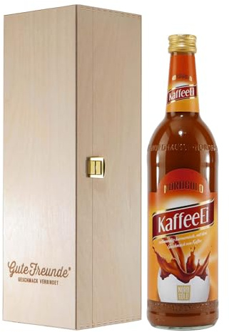 Nordgold KaffeeEi Likör mit Geschenk-Holzkiste