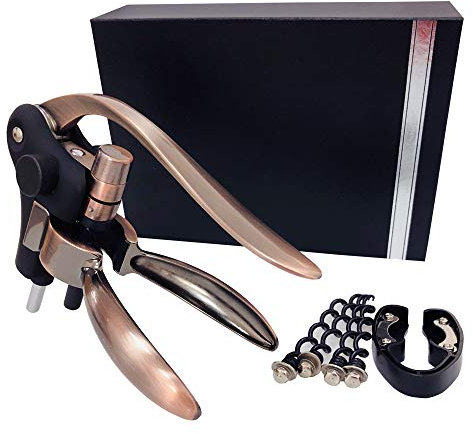 Wine Opener Set, Lever-Arm Rabbit Opener with Screwpull Foil Cutter Wine Accessories Corkscrew Bottle Opener