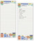 Set von 2 Küchen-Design-Listenblock, Kühlschrank-Pad, Notizblock, Einkaufsliste mit Magnet