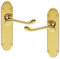 Carlisle Brass - Oakley Scroll Door Handles Lever Latch Set for Interior Doors 170x42mm Plate (Polished Brass)