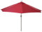 Sombrilla de aluminio 'Parla' marca Mendler, semicircular, sombrilla para balcón, UV 50+, 285cm bordeaux ohne Ständer