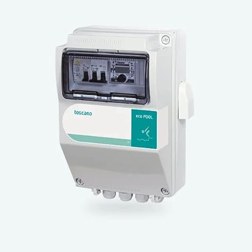 Toscano Coffret électrique Piscine - Eco-Pool - 1 Pompe 14A - Mono 230V + Interdif. + Transfo. 300W de