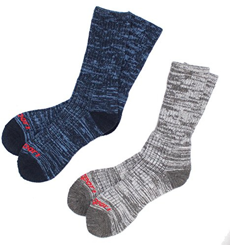 Grisport Mens Merino Wool Socks 2 Pack: Blue/Grey: 39-42