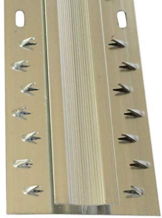 Double Edge Carpet to Carpet Metal Door Bar Trim (900mm, Silver)