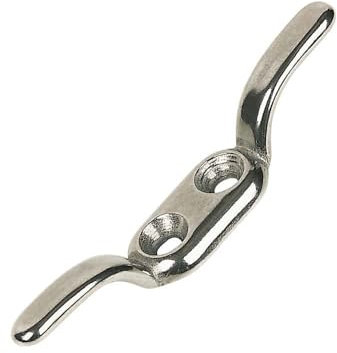 Pack of 5 Marine Grade Cleat Hooks for Tying Back Curtains or Securing Ropes - 60mm - 304 Stainless Steel - Decohooks