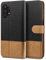 BEZ Handyhülle für Samsung Galaxy A32 5G Hülle, Tasche Kompatibel mit Samsung A32 5G, Schutzhüllen aus Klappetui mit Kreditkartenhaltern, Ständer, Magnetverschluss, Schwarz