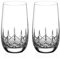 DIAMANTE Water Glasses Crystal Long Drink Hi Balls Pair with ‘Classic’ Collection Hand Cut Design - Set of 2 (Standard 390ml)