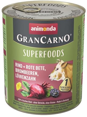 animonda 800gx6 Rind+R.Bete+Bromb.+Löwenz.Gran Carno