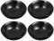 BESTonZON 4 Pcs Keramik Gew¨¹rz Sch¨¹ssel Porzellan Tauch Gericht Sojasauce W¨¹rze Tauch Vorspeise Teller Teller Schwarz
