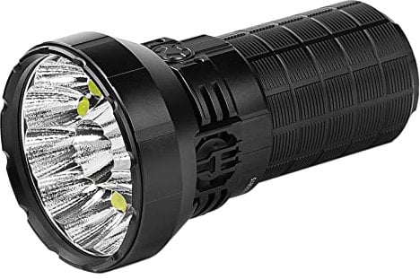 IMALENT MS12 Mini Super Bright Torch 65 000 Lumens, Long Beam Distance 1KM, Portable High Powered LED Flashlight with CREE 12 XHP 70.2 LEDs for Camping, Police Rescue and Hiking