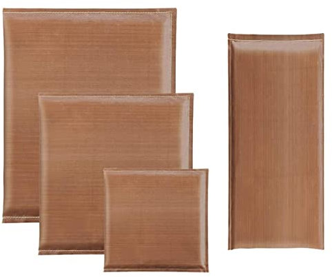 4 Stück Wärmepresse Kissen Matte Bundle – 4 Größen Teflon Wärmepress-Transferkissen für Wärmepress-Sublimationsprojekte