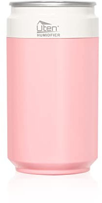 Luftbefeuchter Schlafzimmer, Uten Mini Humidifier Cool Mist, Aroma Diffuser USB und Akku mit automatische Abschaltung, 2 Nebelmodus, Nachtlicht für Auto,Büro Pflanze