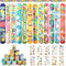 Shinybox 58 Stück Schnapparmband Ostern Set, 48 Stück Ostern Snap Armbänder und 10 Stück Ostern Aufkleber, Ostern Party Mitgebsel Kindergeburtstag für Jungen Mädchen