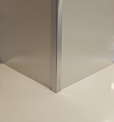 Lot 5 Cornières d'angle Inox Brossé - épaisseur 1.2 mm - Longueur 150 cm (4.5 cm x 5 cm)