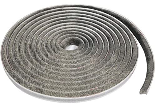 Bande d'étanchéité autocollante pour fenêtre de porte, fenêtre de maison, isolation phonique, coupe-vent, gris, 9 x 15 mm
