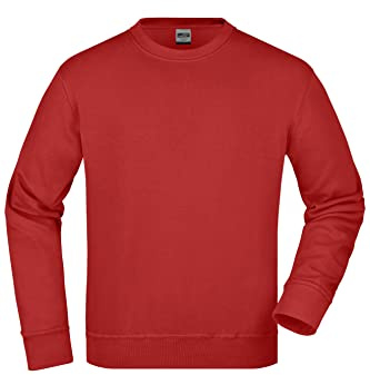 James & Nicholson Workwear Pullover - Strapazierfähiges Sweatshirt für Arbeit & Beruf | Farbe: wine | Grösse: XXL