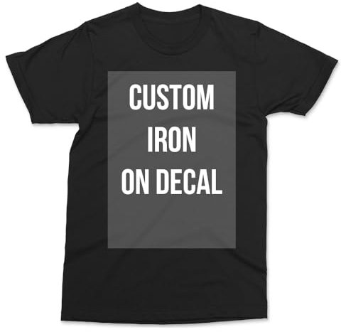 DIY Iron on Vinyl Transfers - Silver Glitter - 10x10cm (2-3 Lines) - Iron on Name - Iron on Letters - Custom Text Personalised Iron on Transfer - Iron on Decal